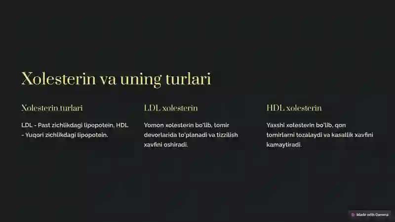 Lipidlar almashinuvi 3