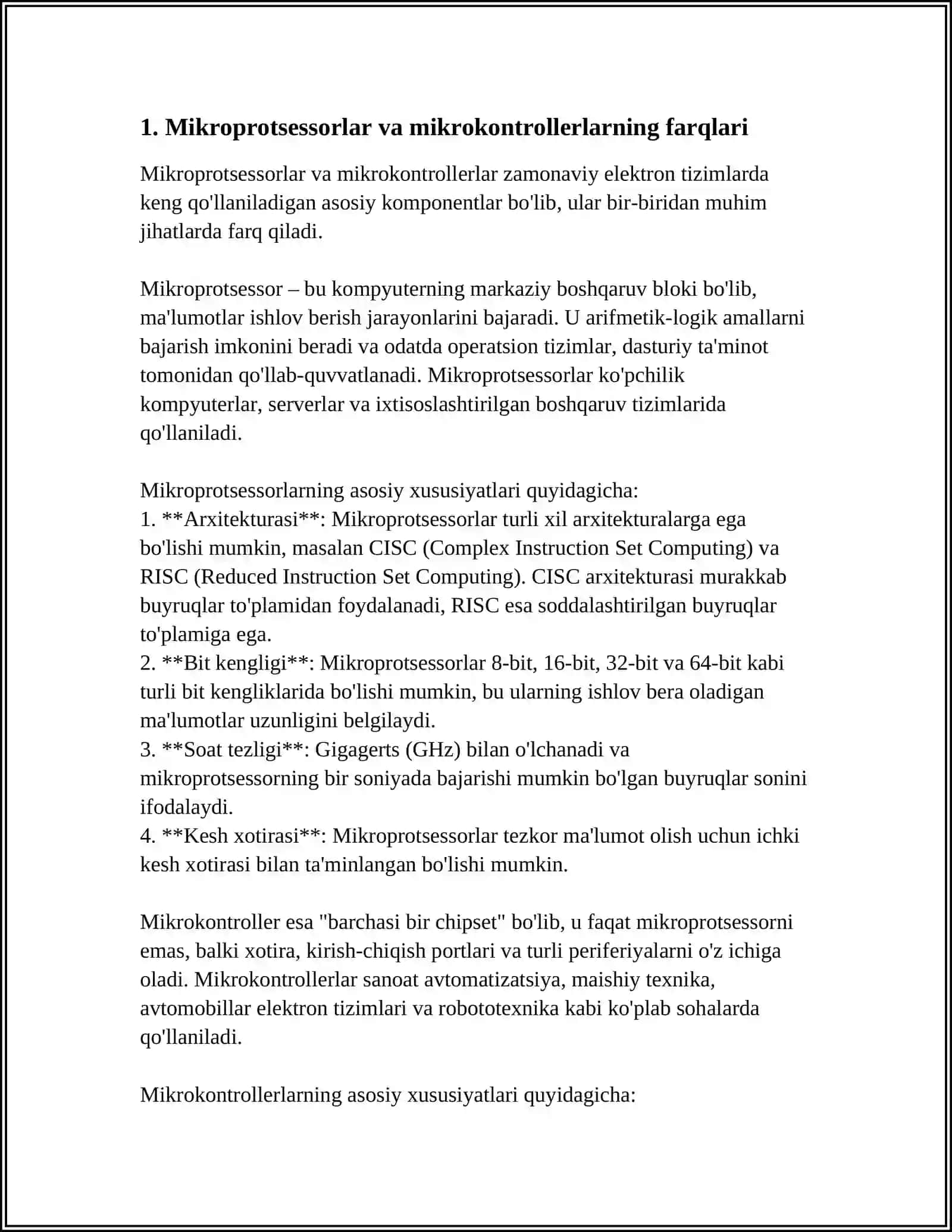 MIKROKONTROLLERNI TASHKILLASHTIRISH 3