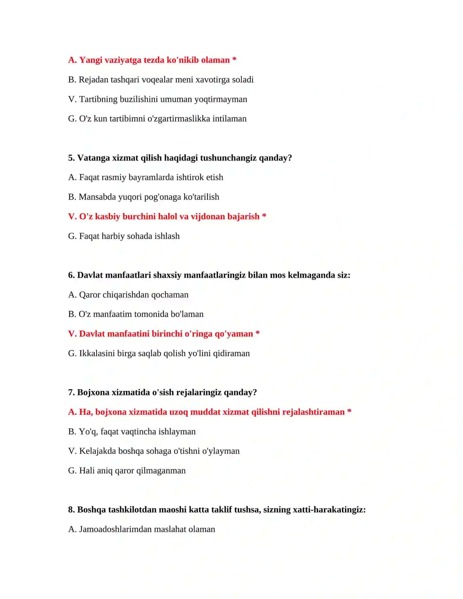 Bojxona testiga tayyorgarlik 3
