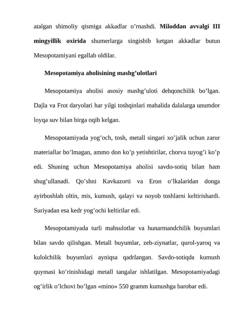 Mesopotamiya sivilizatsiyasi 3