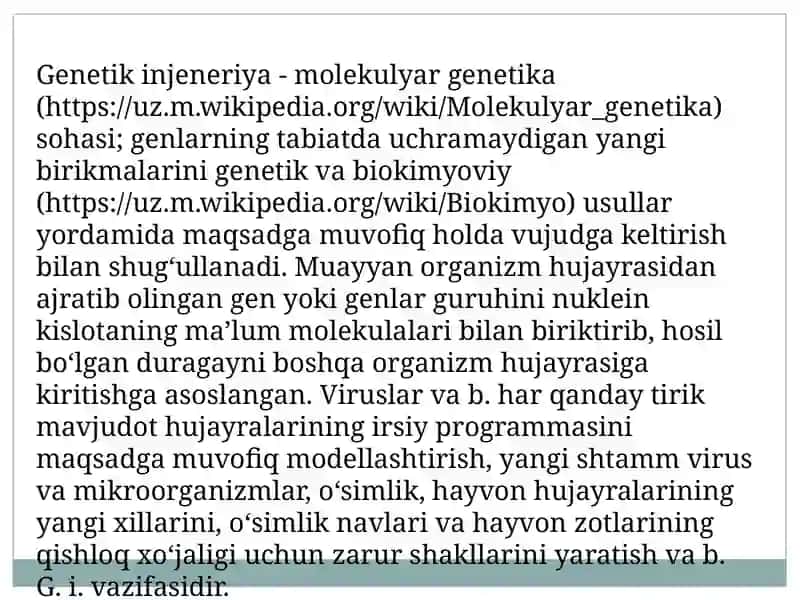 Genin jeneriyasi va uning meditsina dagi ahamiyati 3