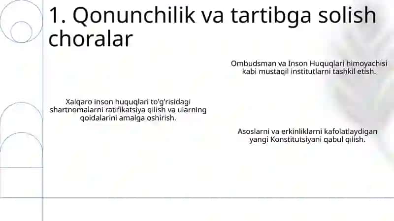 Oʻzbekistonda inson huquqlari va erkinliklari kafolatining yaratilishi 3