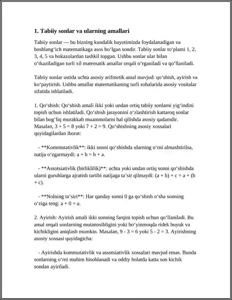 MATEMATIKA 6-SINF 3