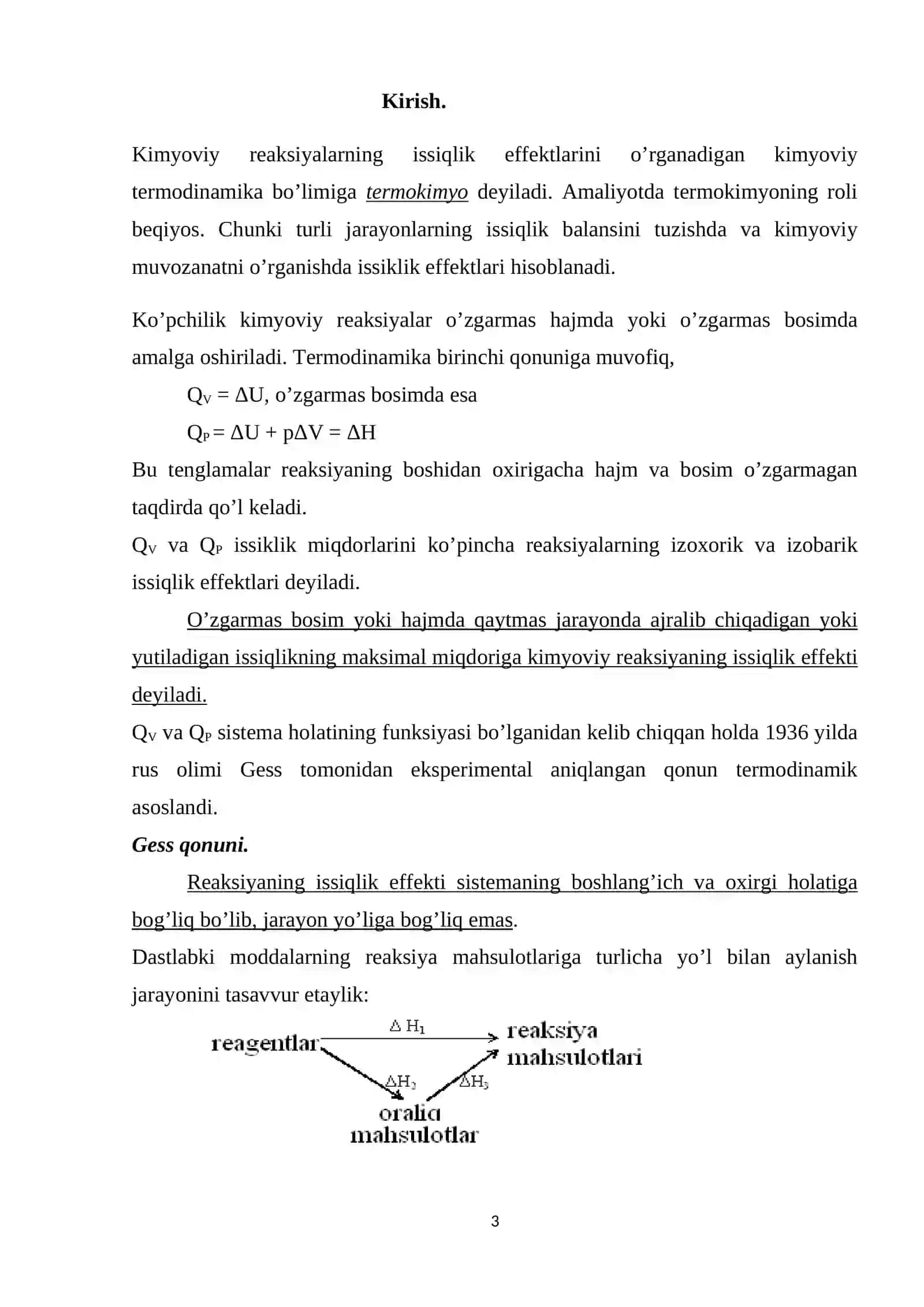 Jarayonning issiqlik effektiga haroratninng tasirini o’rganish 3
