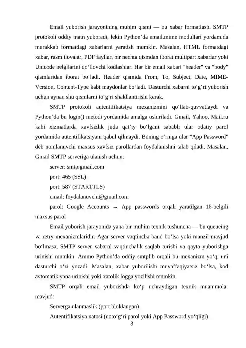 PYTHON’DA SMTP ASOSIDA EMAIL YUBORISH TIZIMI YARATISH 3