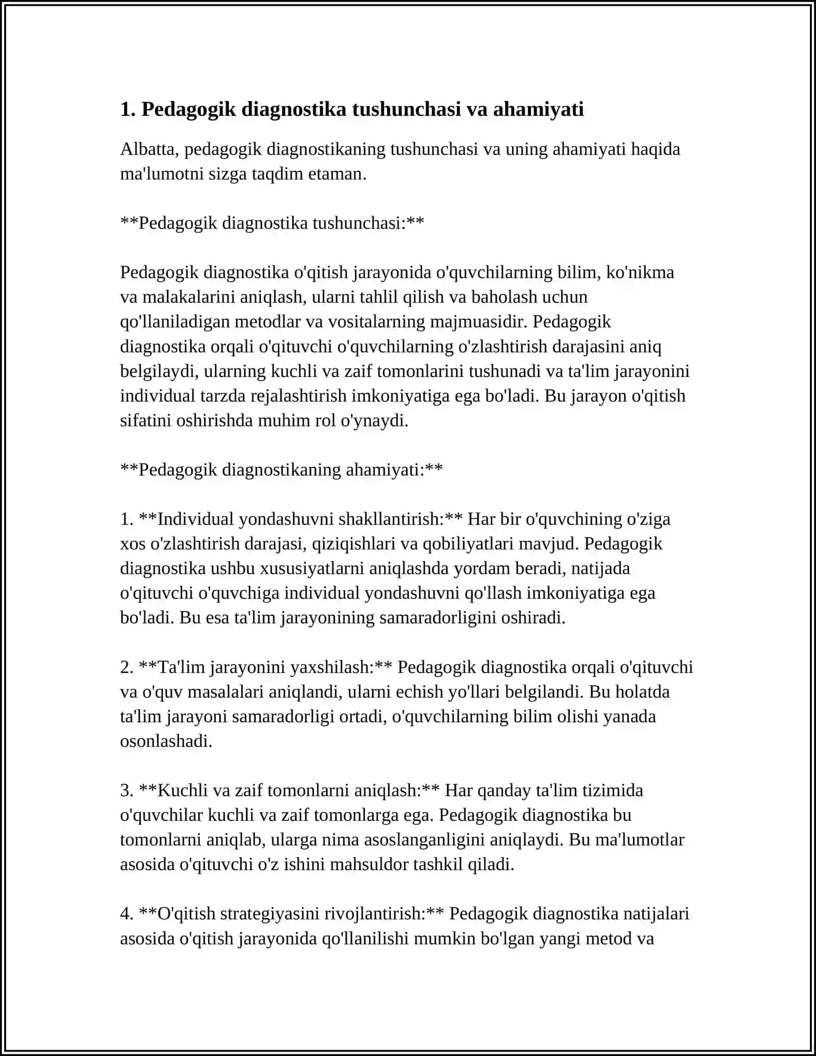 PEDAGOGIK DIAGNOSTIKA VA PEDAGOGIK KORREKSIYA. KORREKSION PEDAGOGIKA 3