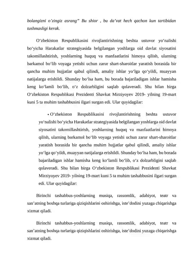 Besh tashabbus va uning ma'naviy madaniyatini ta'minlashdagi o'rni 3