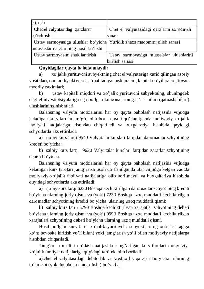 Bankdagi chet el valyutasi va maxsus schyotlardagi pul mablag’lari hisobi 3