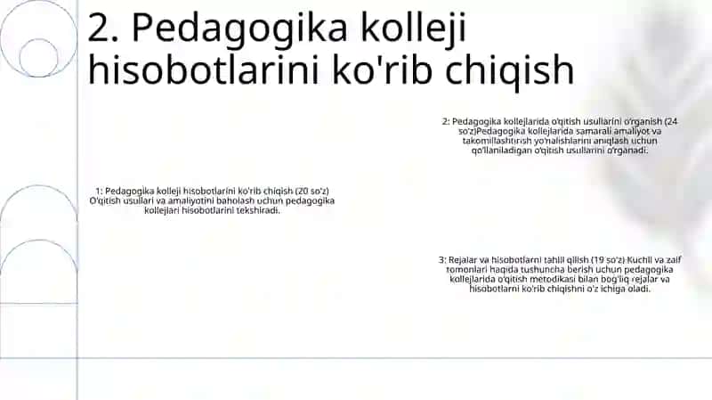 Pedagogika Kollejlarida Amalga Oshiriladigan Oquv Metodik Ishlar 3