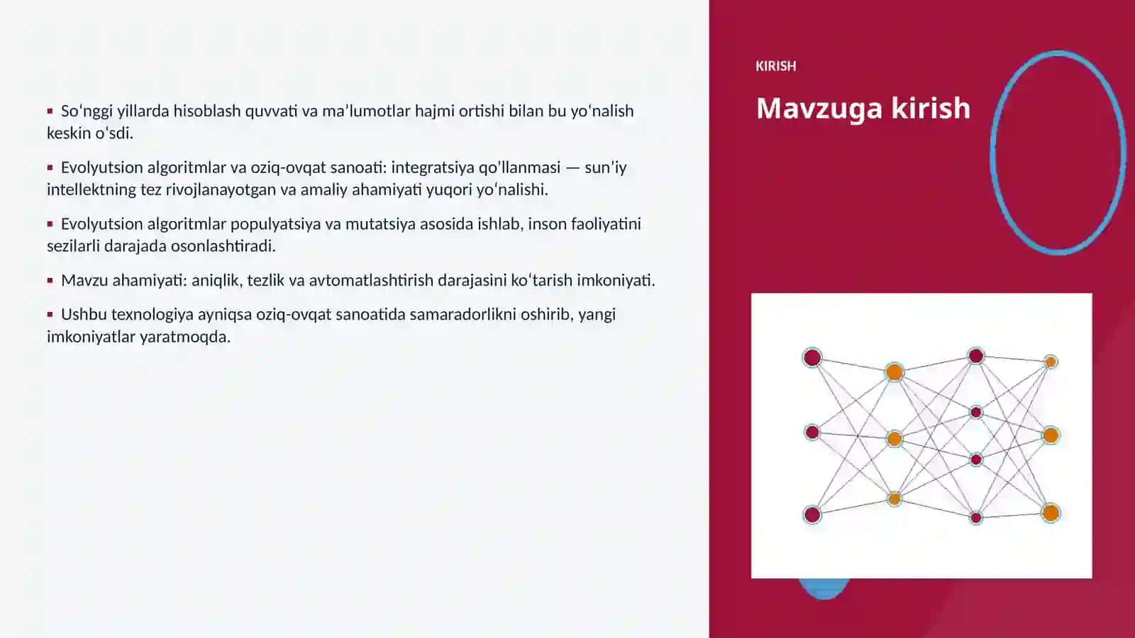 Evolyutsion algoritmlar va oziq-ovqat sanoati: integratsiya qo'llanmasi 3
