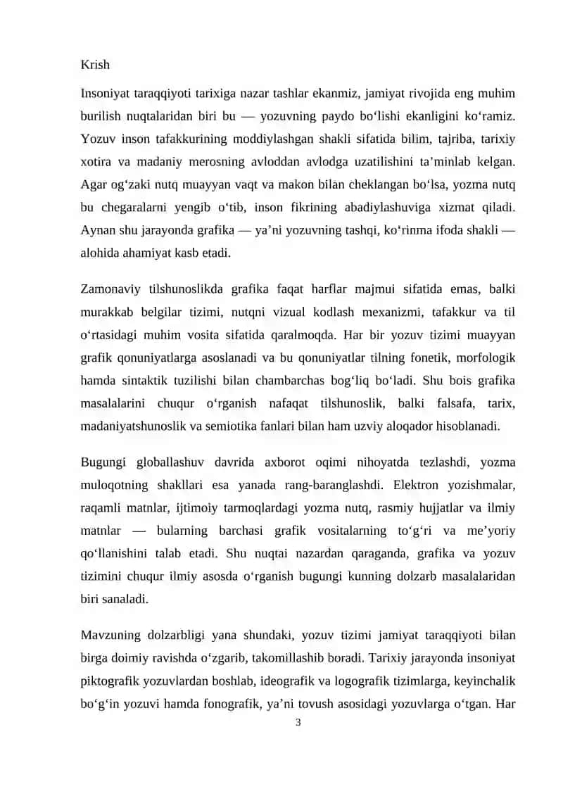 GRAFIKA-YOZUV TIZIMINING BIRINCH KOMPONENTI 3