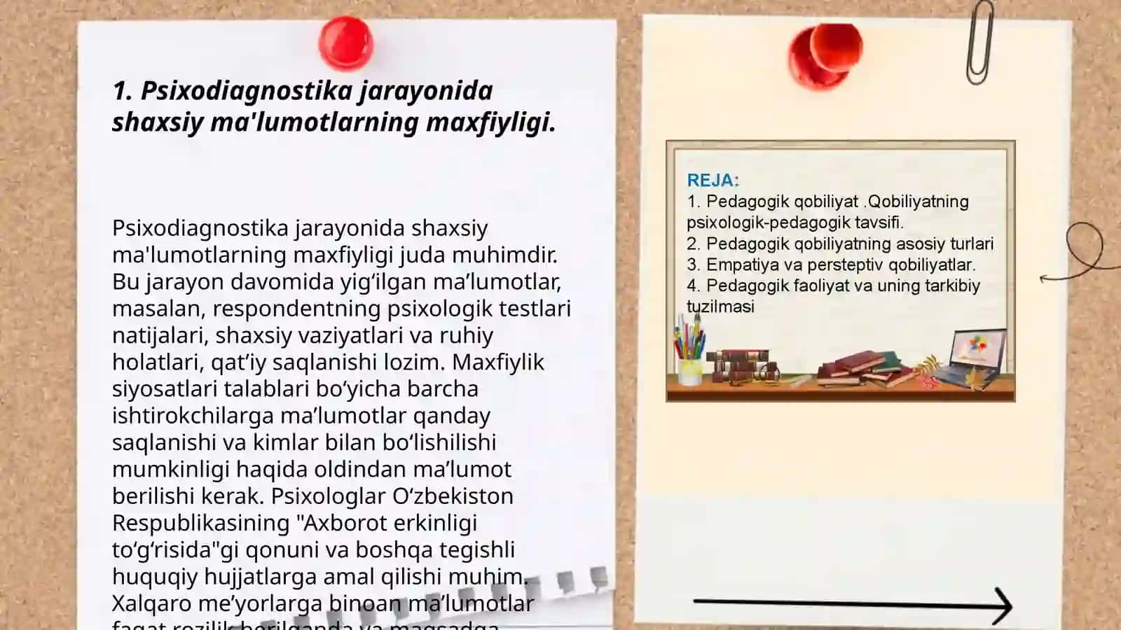 Psixodiagnostikaning kasbiy axloqiy me'yorlari 3