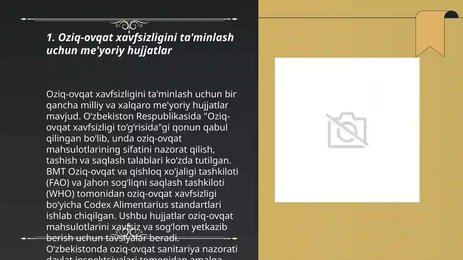 Oziq-ovqat mahsulotlari xavfsizligi va sifati 3