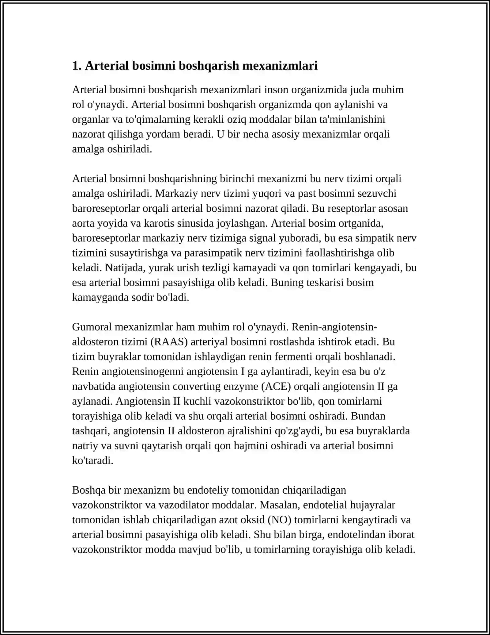 ARTERIAL BOSIMNING BOSHQARUVIDA BUYRAKLARNING RO'LI 3