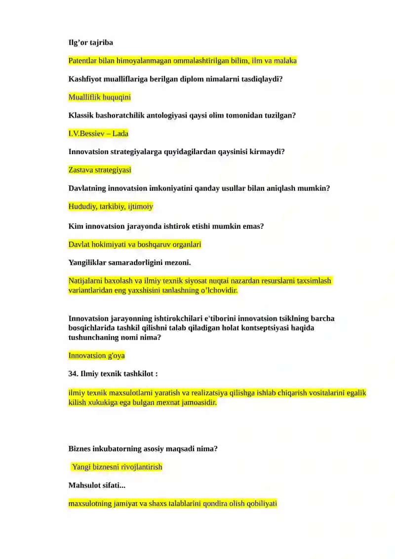 Innovatsion iqtisodiyot fani 3
