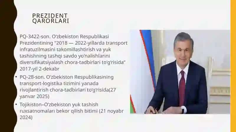 Tijorat logistikasida xalqaro yuk tashuvlarini tashkil etish 3