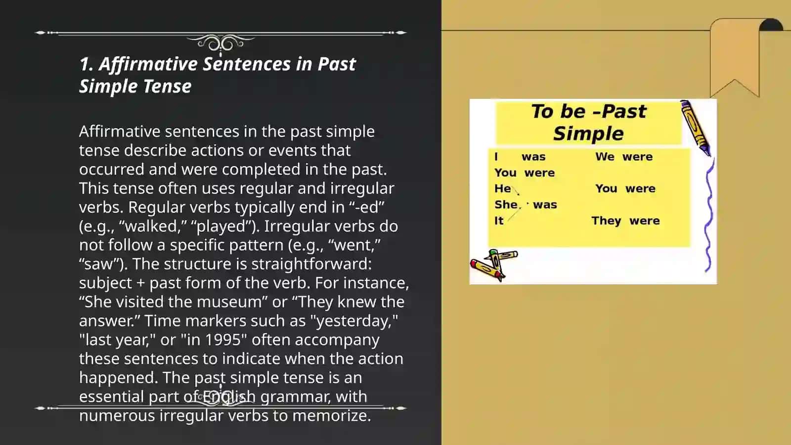To be (Past simple) 3