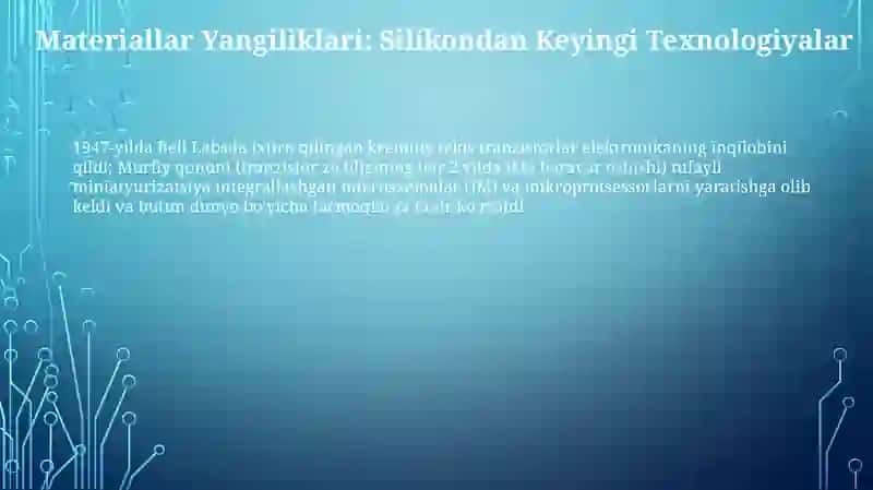 Maydoniy tiranzistirlarning rivojlanish tarixi va zamonaviy holati 3