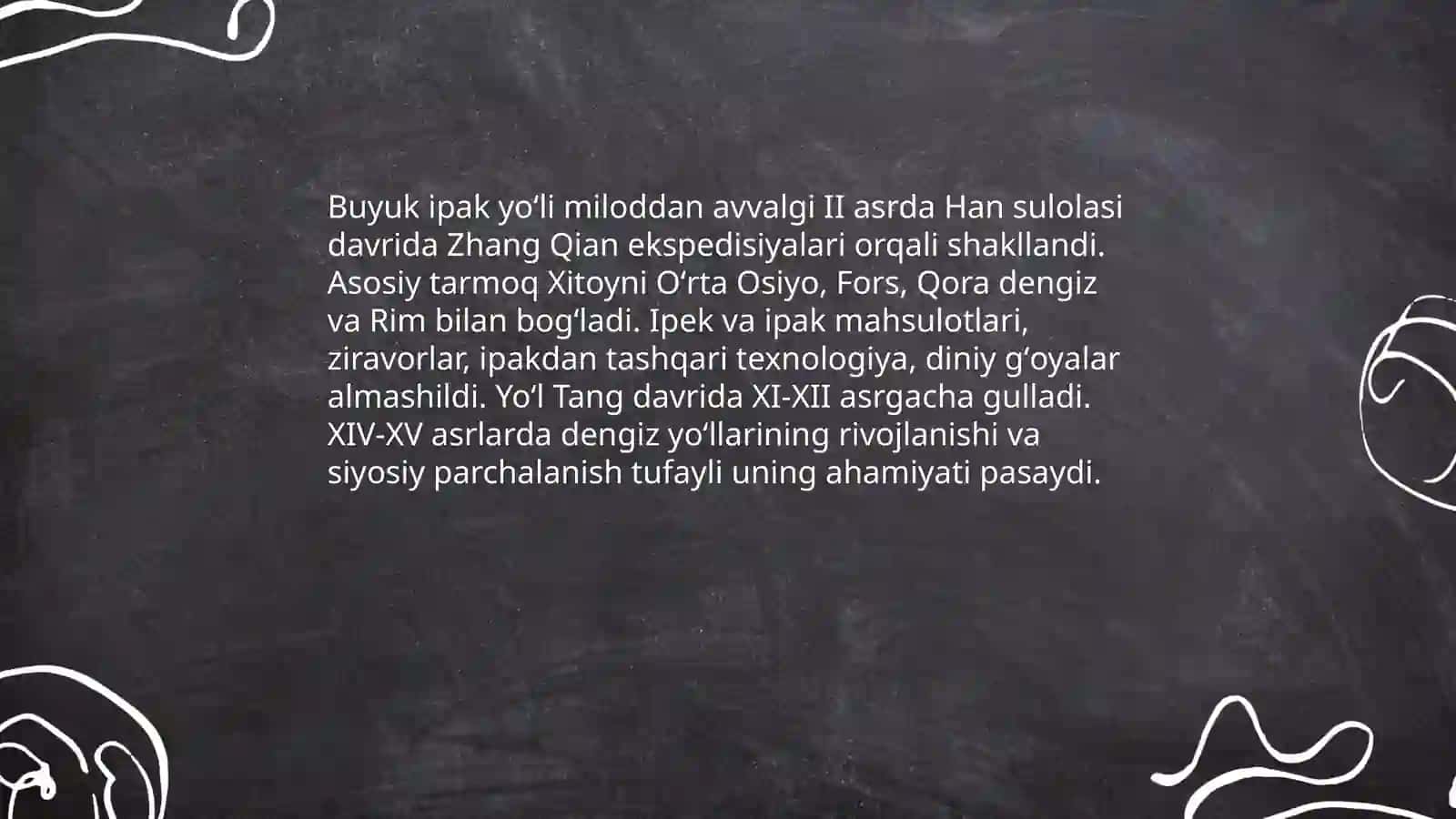 Buyuk ipak yoʻli haqida 3