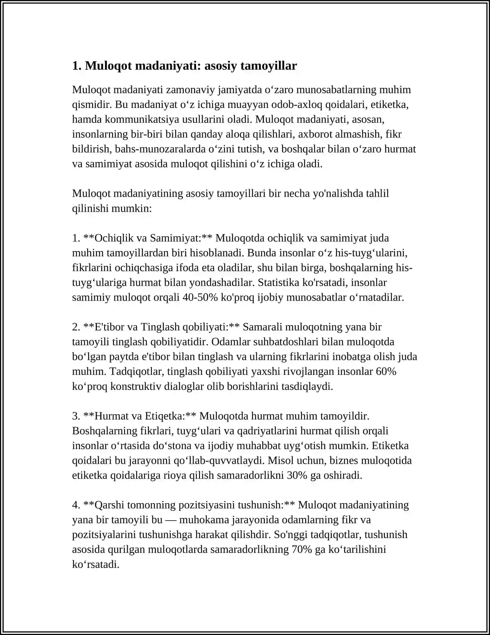 O‘QITUVCHI PEDAGOGIK FAOLIYATIDA MULOQOT MADANIYATI VA PSIXALOGIYASI 3