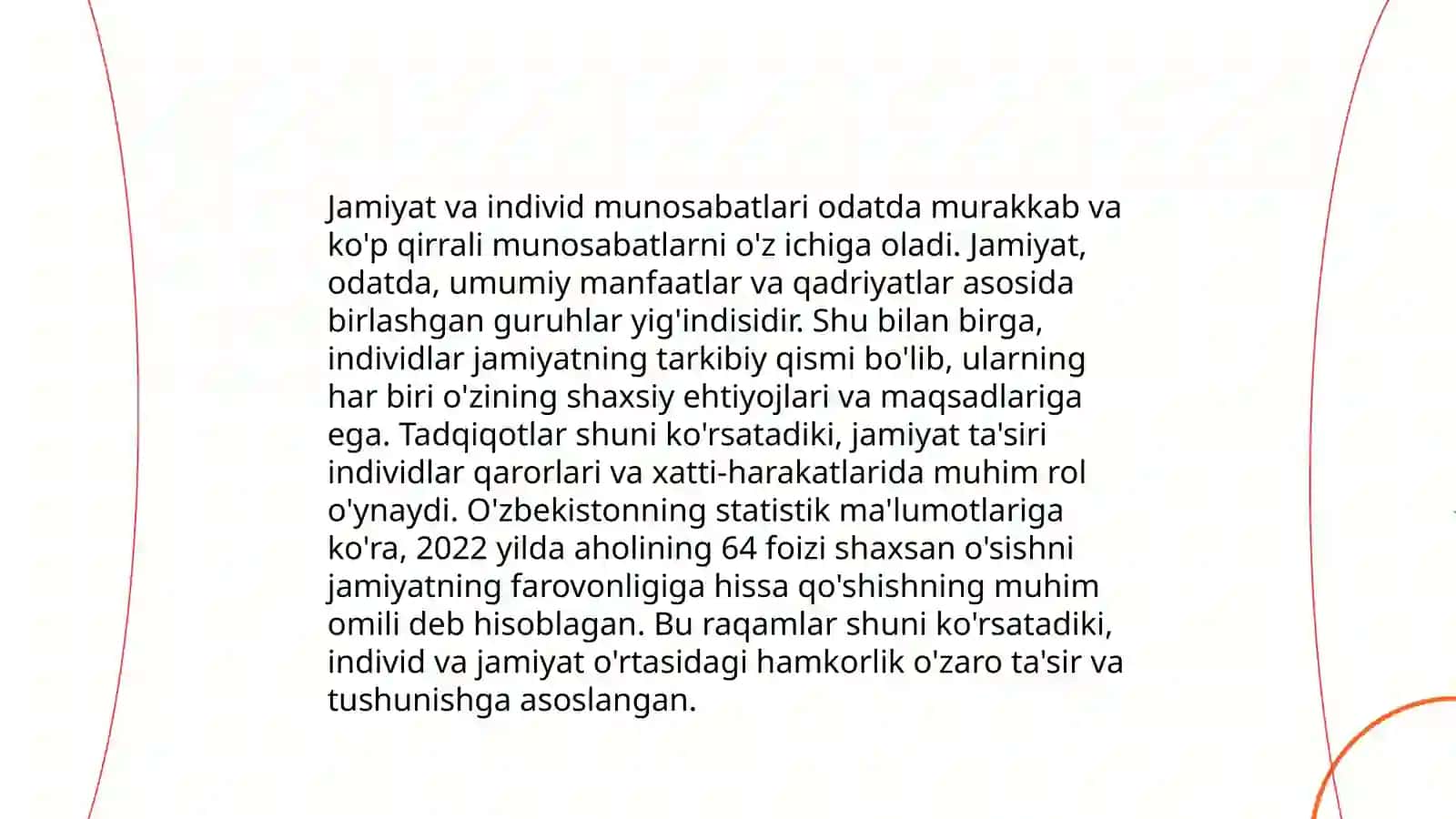 Jamiyat va Individ Munosabatlari 3