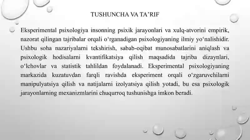 Eksperimental psixologiya tushuncha tarixi 3