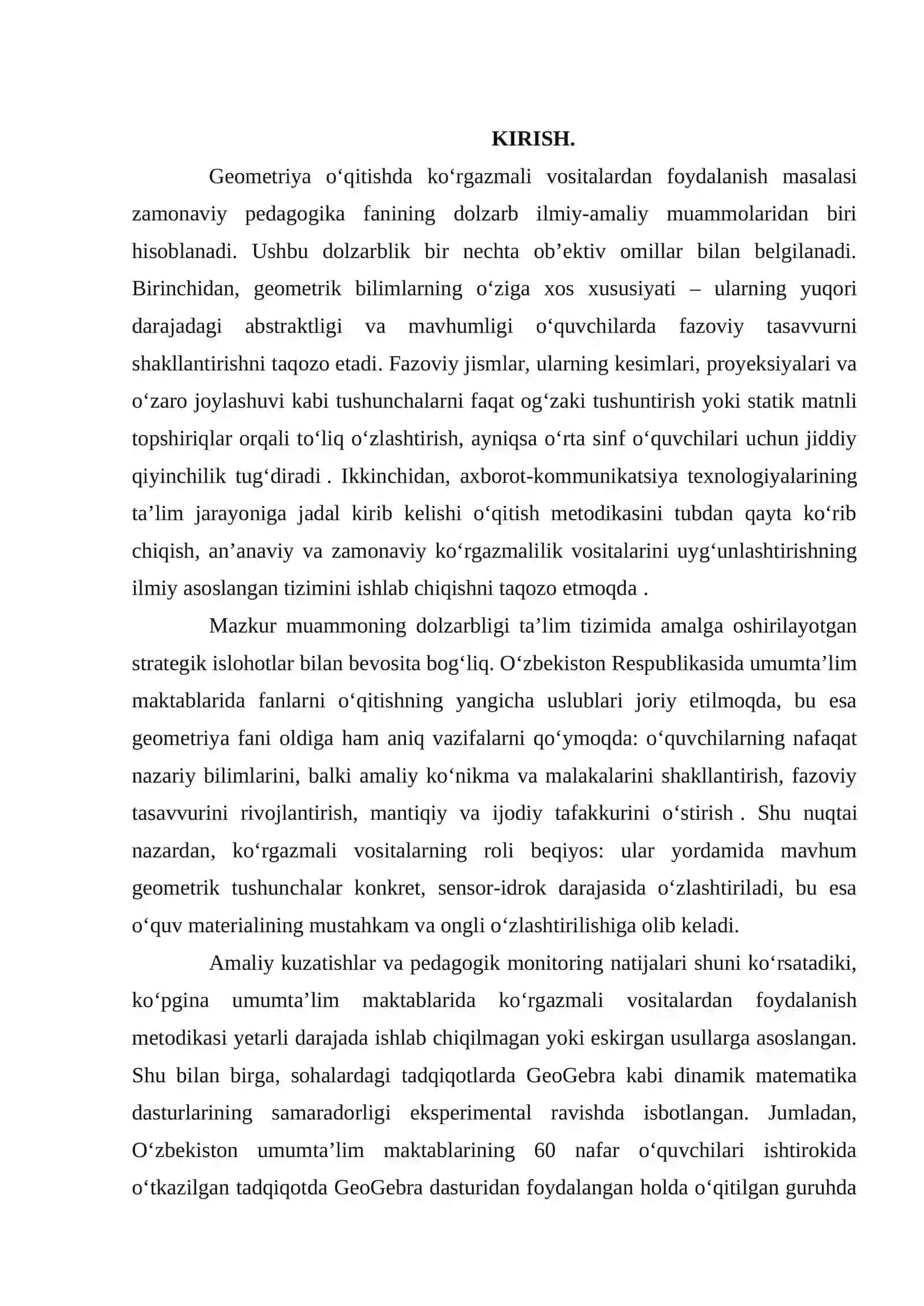 GEOMETRIYA o‘qitishda ko‘rgazmali vositalardan foydalanish 3