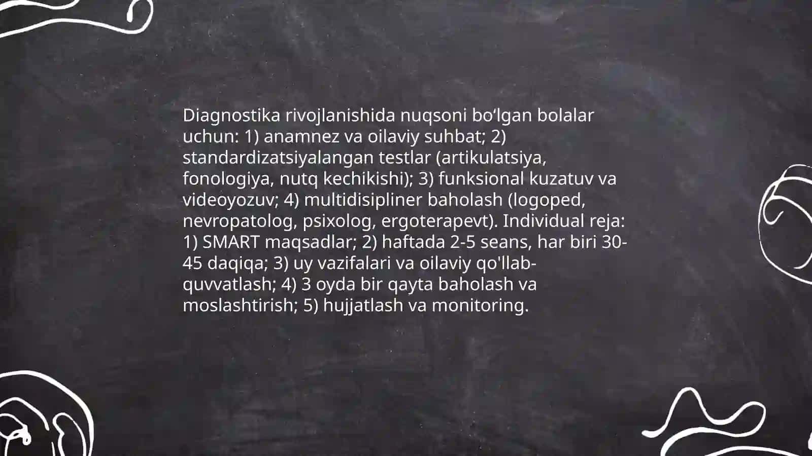 Rivojlanishida nuqsoni bo‘lgan bolalar va o'smirlar bilan kompleks logopedik ish tashkil qilish 3