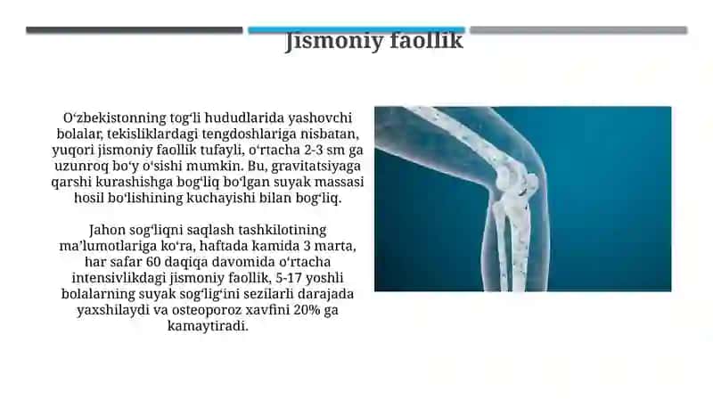 Suyaklarning oʻsishi,rivojlanishiga tasir etuvchi omillar 3