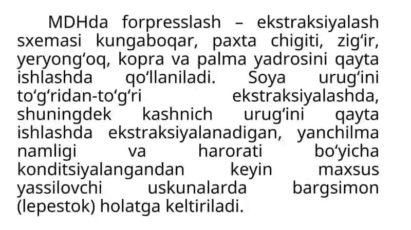 Ekstraksiyalash usullari 3