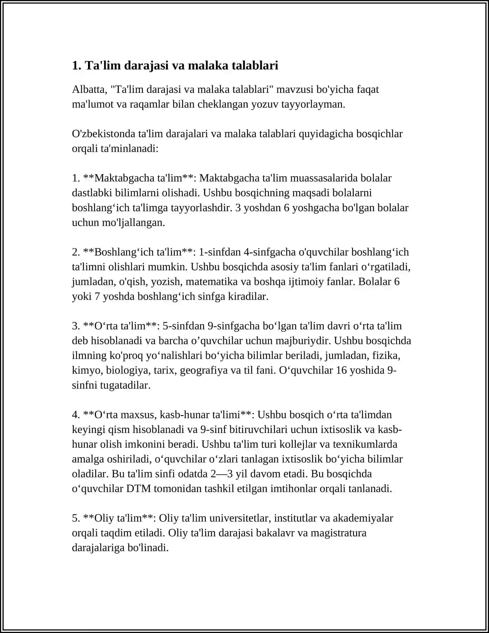 PSIXOLOG MASLAHATCHI SHAXSIGA QOʻYILADIGAN TALABLAR 3