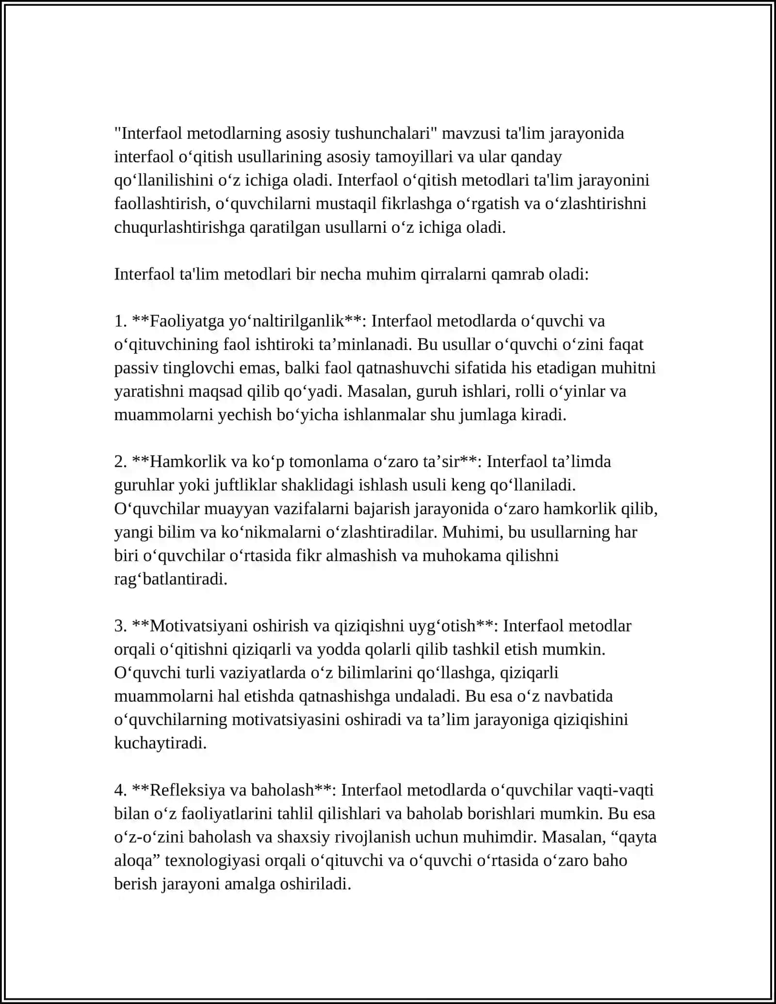 BOSHLANG'ICH SINF MATEMATIKA DARSLARIDA INTERFAOL METODLARDAN FOYDALANISH 3