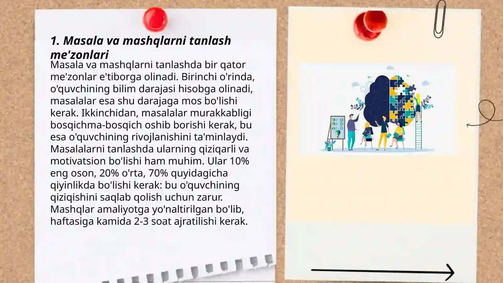 Amaliy darslarda masala va mashqlardan foydalanish va ularni takomillashtirish 3