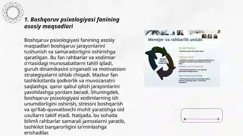 Boshqaruv psixologiyasi fanining maqsadi vazifalari va muammolari 3