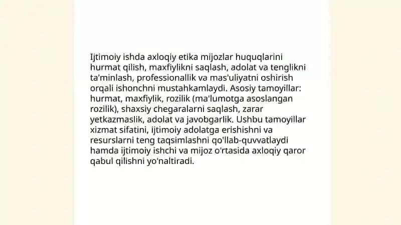 Ijtimoiy ishning axloqiy etikaning roli 3