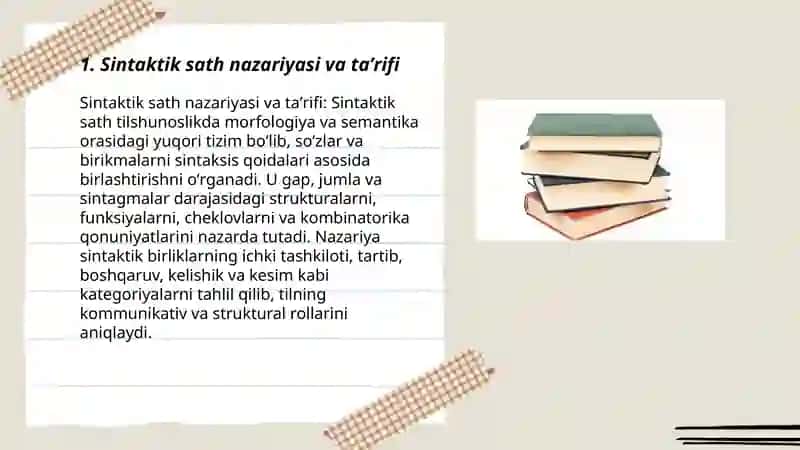 Sintaktik sath 3