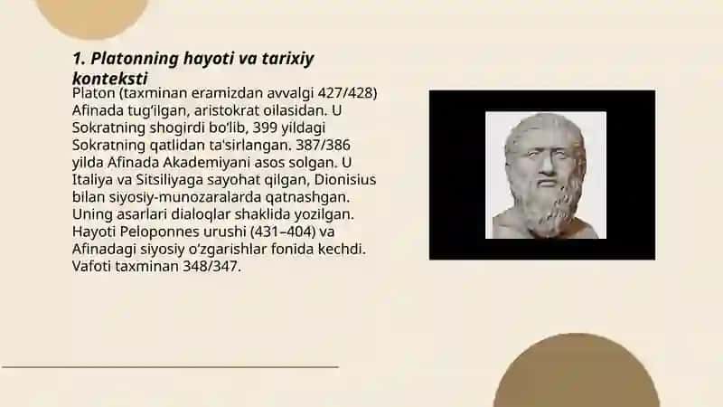Platon ulugʻ mutafakkir aloma 3