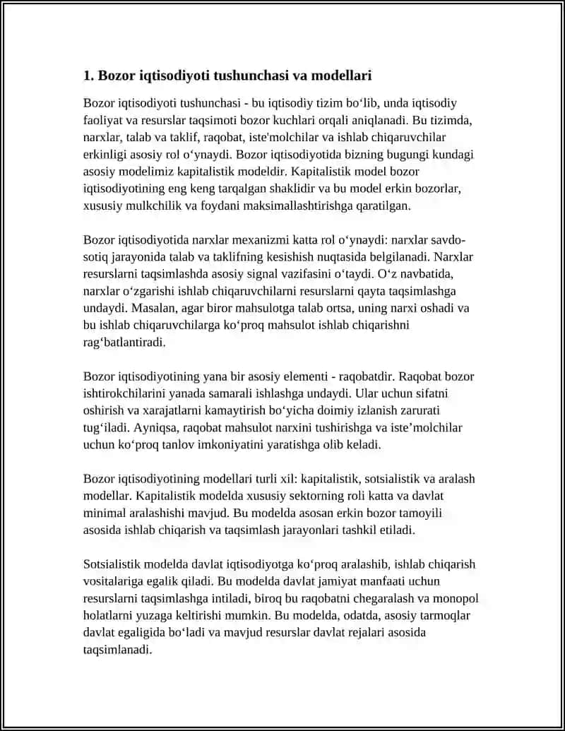 BOZOR IQTISODIYOTI MODELLARI 3
