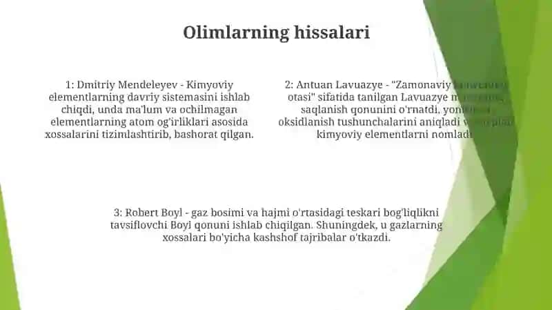 Davriy Qonun Va Mendeleyevning Kimyoviy Elementlar Davriy Sistemasi 3