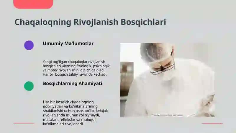 Yangi tugʻilgan chaqaloqning normal rivojlanish bosqichlari 3