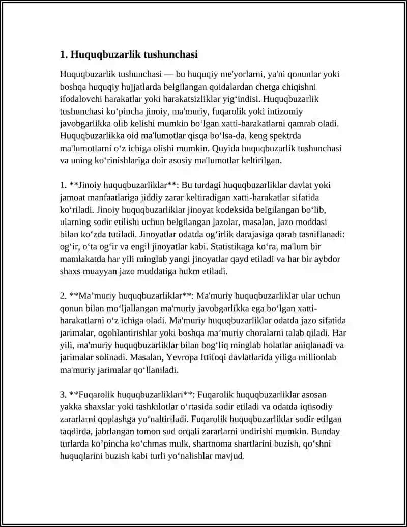 SOLIQQA OID HUQUQBUZARLIKLAR TO'G'RISIDAGI ISHLAR BO'YICHA ISH YURUTISH 3