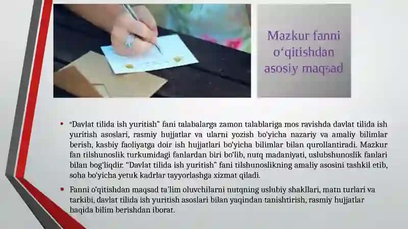 Davlat tilida ish yuritish 3