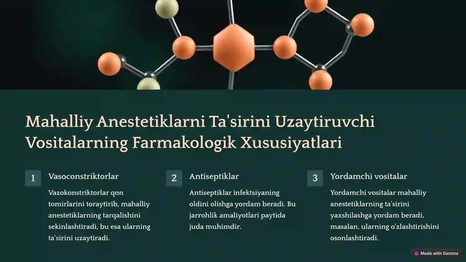 Mahalliy Anestetiklarni Ta'sirini Uzaytiruvchi Vositalar 3