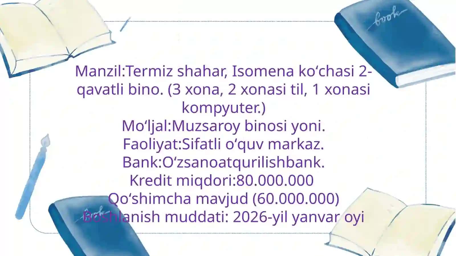 Yoshlar uchun yangi o'quv markazi 3