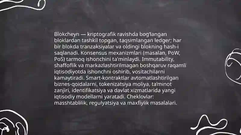 Raqamli iqtisodiyot va blokcheyn 3