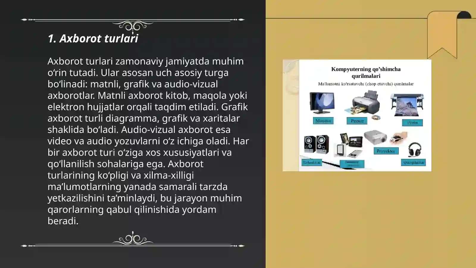 Axborot uning turlari, xususiyatlari xa oʻlchov birliklari 3