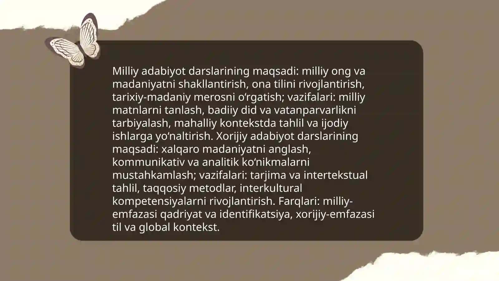 Milliy va xorij adabiy ta’limi metodikasining qiyosiy tahili 3