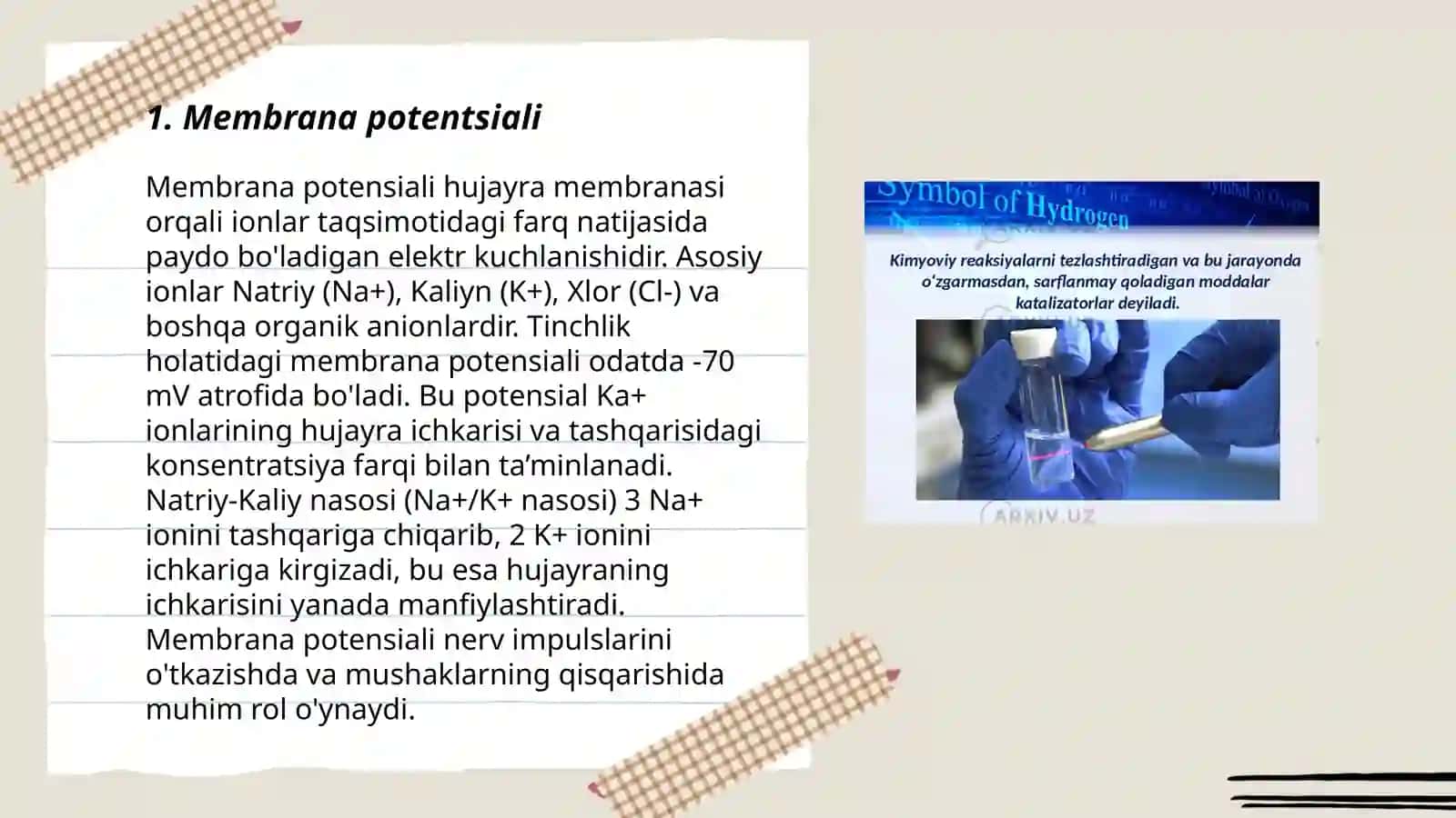 Biologik membranalardagi fizik jarayonlar 3