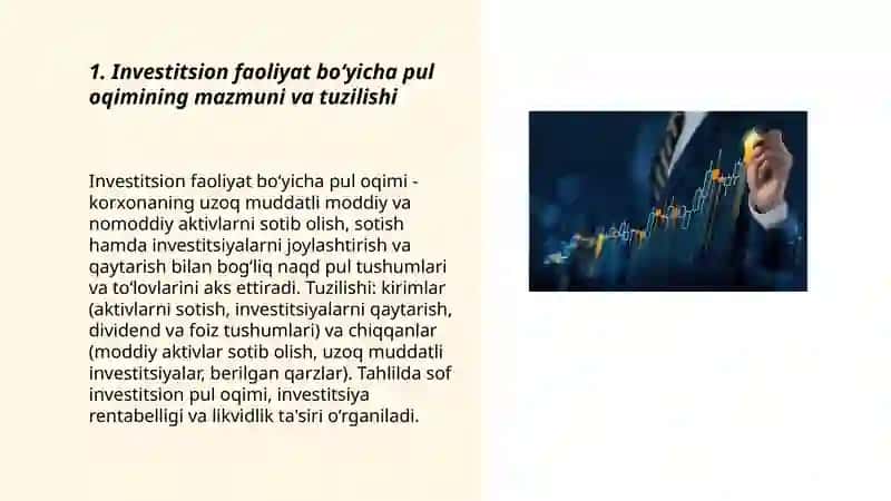 Investitsion faoliyat buyicha pul oqimi tahlili 3