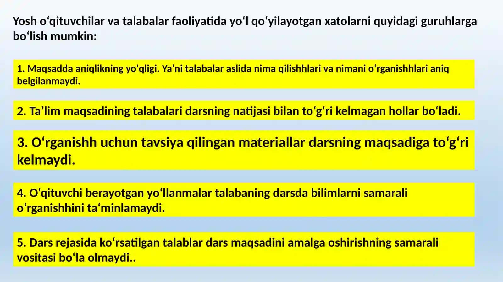 Zamonaviy ta'lim texnologiyalariga asoslangan metodlar asosida dars ishlanmalarini tuzish va tahlil qilish 3